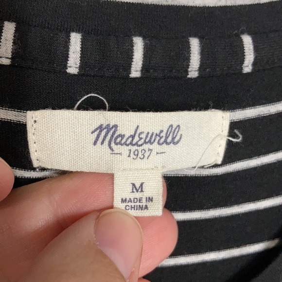 Madewell striped tank dress size medium - Picture 3 of 9